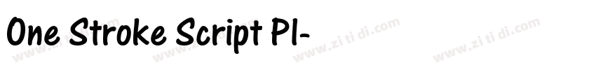 One Stroke Script Pl字体转换